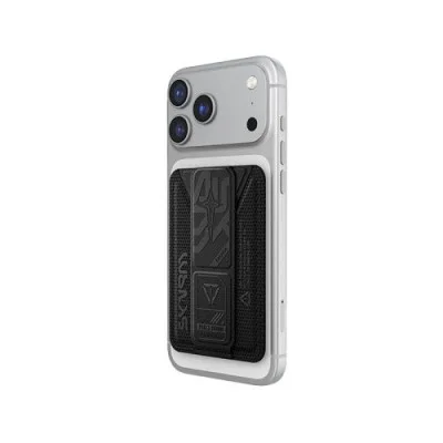 Skinarma magnetic cardholder with grip-stand kado _ black